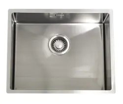 ABK Bingara nerezový drez extra plytký 10 cm pre osoby so zdravotným postihnutím, montáž na úroveň pracovnej dosky, montáž pod pracovnú dosku a montáž na pracovnú dosku BIN5010FVI