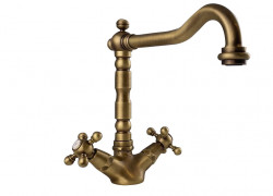 PB Nostalgická kuchynská batéria V1910 Bronz