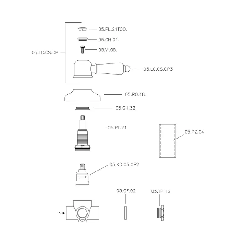 Huber Croisette prepínač Bronz 1/2 653.CS01H.BA