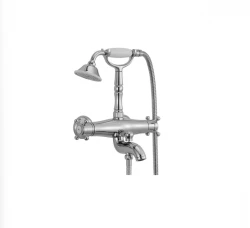 Huber Victorian Termostatická vaňová batéria s ručnou sprchou RVS VTT330102A
