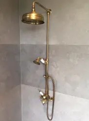 Huber Victorian Thermostatic Shower Set 15cm Bronze 590.VT01H.BA