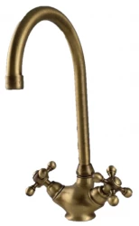Cisal Arcana Ceramic nostalgická kuchynská batéria Bronz AC00053027