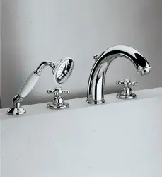 Huber Croisette 4-otvorová vaňová batéria Termostatická Chróm/Zlato CST760107G