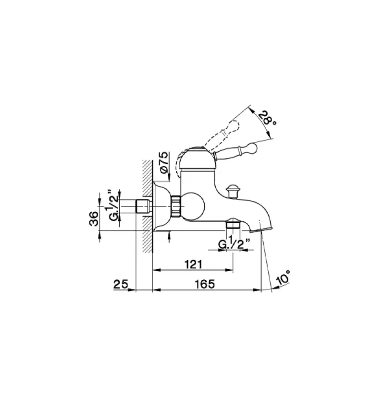 Cisal Arcana Royal Bath Mixer Bronze AY00013027