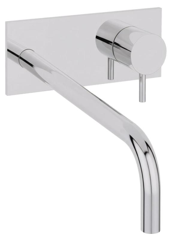 Waterevolution Flow vstavaná umývadlová batéria s krycou doskou chróm s výtokom 25 cm T1161B01-25