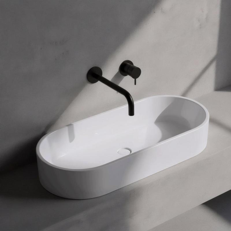 Vodovodná batéria Waterrevolution Flow, matná čierna, s výtokom 25 cm, T116BPR-25
