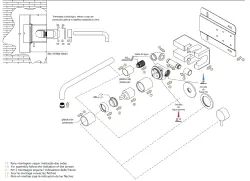 Waterevolution Flow vstavaná umývadlová batéria s krycou doskou matná biela s výtokom 25 cm T1161BBR-25