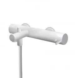 Waterevolution Flow termostatická batéria na vaňu s ručnou sprchovacou súpravou matná biela T130TBR