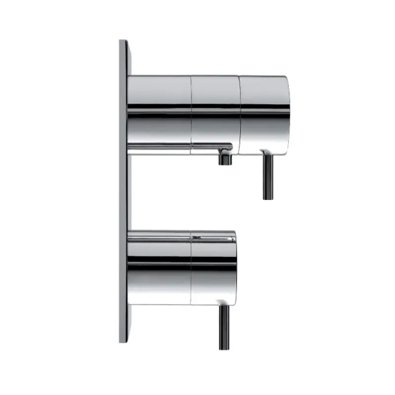 Waterevolution Flow vstavaný termostatický sprchový ventil s 3 výstupmi matná biela T136TBBR