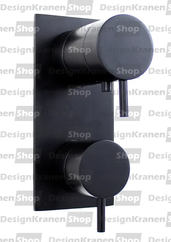 Waterevolution Flow vstavaný sprchový termostat s 3 výstupmi matná čierna T136TBPR