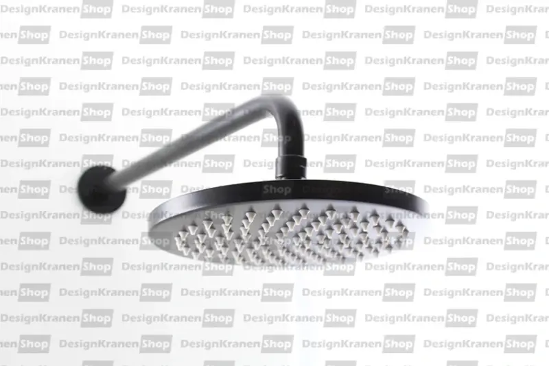 Waterevolution Flow hlavová sprcha 200 mm s nástenným pripojením, matná čierna T1641PR
