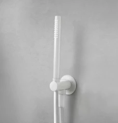 Waterevolution Flow kúpeľňová súprava komplet s nástennou prípojkou matná biela T1621BR