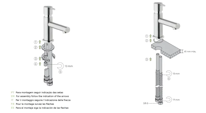 Waterevolution S22 RVS umývadlová batéria s odtokom T410IE
