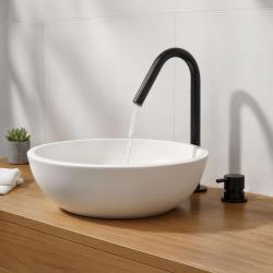 Waterevolution Flow 2-otvorová umývadlová batéria matná čierna s malým V 120 mm výtokom T1121VPR