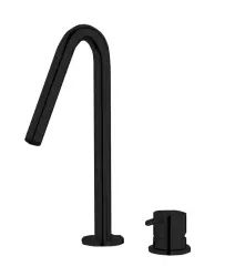 Waterevolution Flow 2-otvorová umývadlová batéria matná čierna s malým V 120 mm výtokom T1121VPR