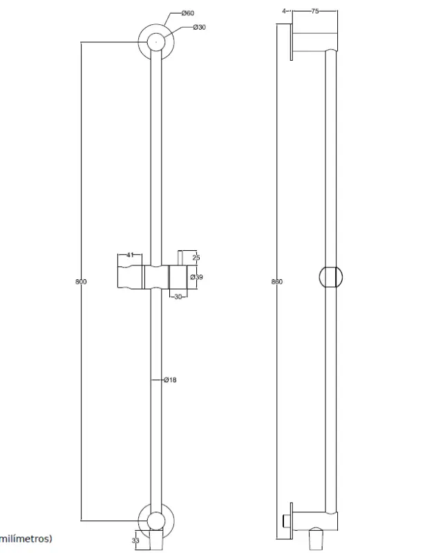 Waterevolution S22 sprchová tyčová sada s ručnou sprchou a prívodom RVS T4661IE