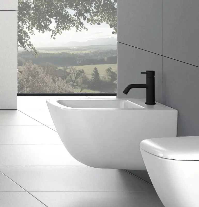 Waterevolution Flow bidetová batéria matná čierna T120PR