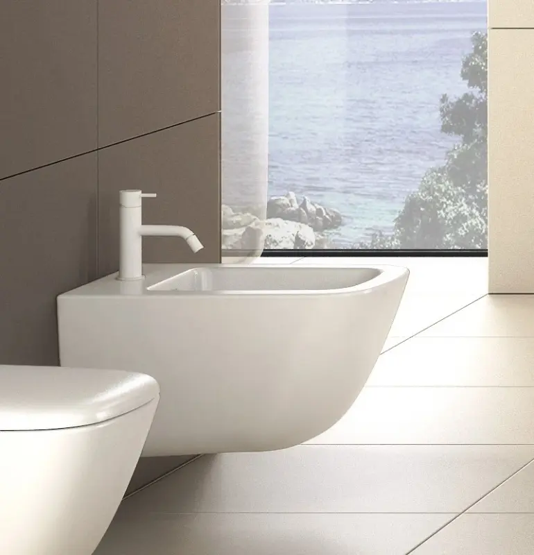 Waterevolution Flow bidetová batéria matná biela T120BR