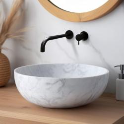 Waterevolution Flow vstavaná umývadlová batéria matná čierna s výtokom 21 cm T116BPR-21