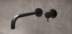 Waterevolution Flow vstavaná umývadlová batéria matná čierna s výtokom 21 cm T116BPR-21