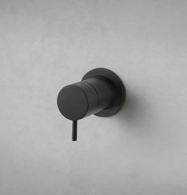 Waterevolution Flow vstavaný 2-cestný prepínač matná čierna s okrúhlou rozeta T1482SPR