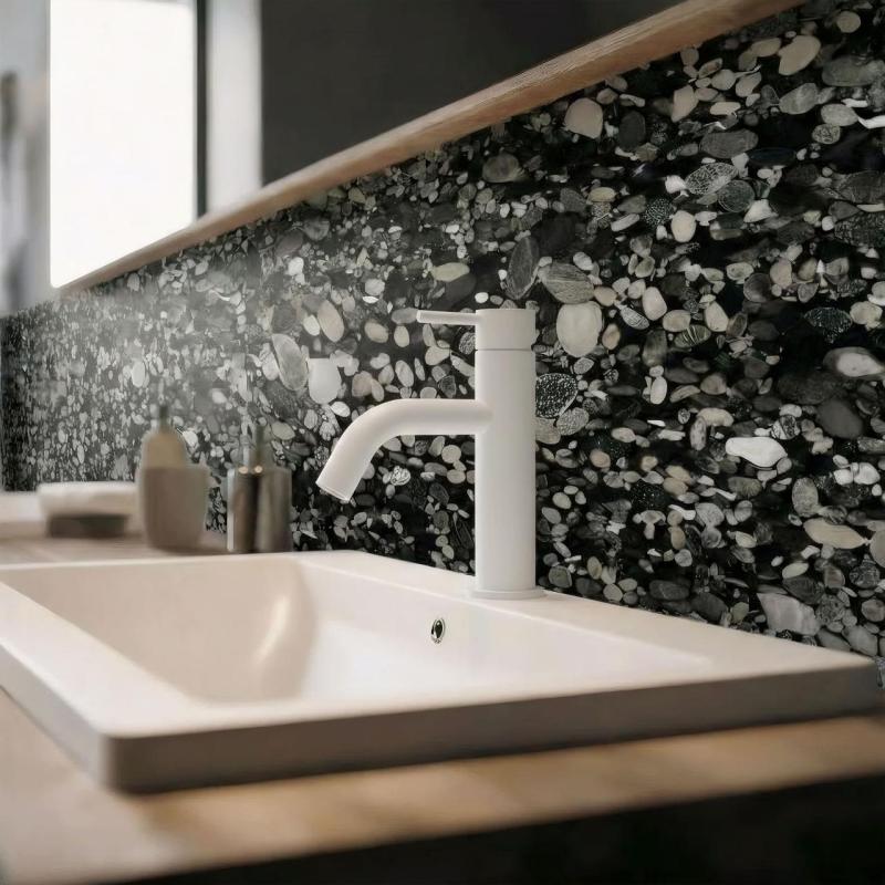 Waterevolution Flow umývadlová batéria matná biela T1101ABR