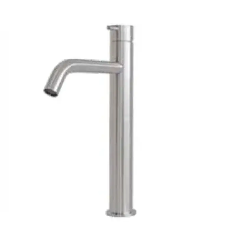 Waterevolution Flow umývadlová batéria s vysokým výtokom pre umývadlá vrátane click plug, úplne z nehrdzavejúcej ocele T115IE