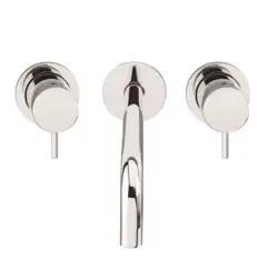 Waterevolution Flow 3-otvorová vstavaná umývadlová batéria chróm s výtokom 15 cm T1163F01-15
