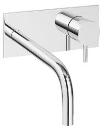 Waterevolution Flow vstavaná umývadlová batéria s krycou doskou chróm s výtokom 15 cm T1161B01-15