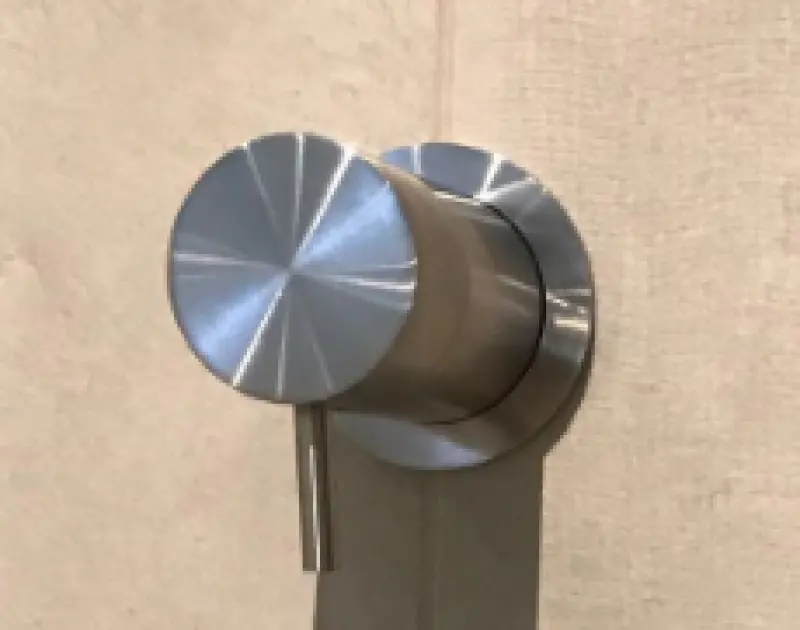 Waterevolution Flow vstavaný 2-cestný prepínač z nehrdzavejúcej ocele s okrúhlou rozeta T1482SIE