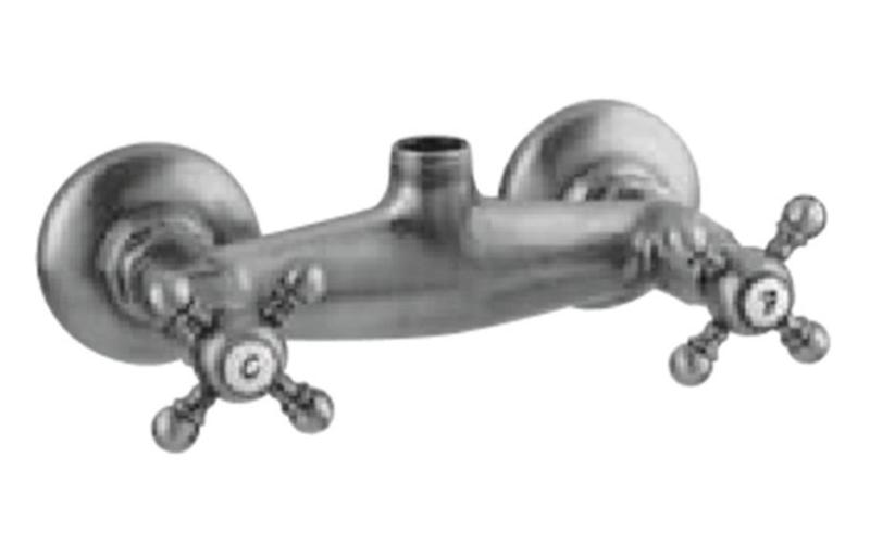 PB klasická batéria, nástenná sprchová miešacia batéria s hviezdicovými rukoväťami, nehrdzavejúca oceľ, horné pripojenie 1208855322