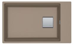 Franke Kubus KNG 110.62 drez 72x42 taupe granit na zabudovanie s otvorom pre batériu 125.0512.516