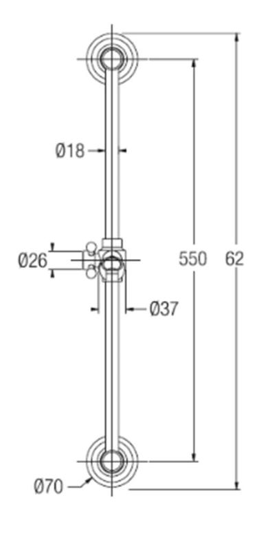PB klasická sada so sprchovou tyčou, ručnou sprchou a sprchovou hadicou RVS 1208899112