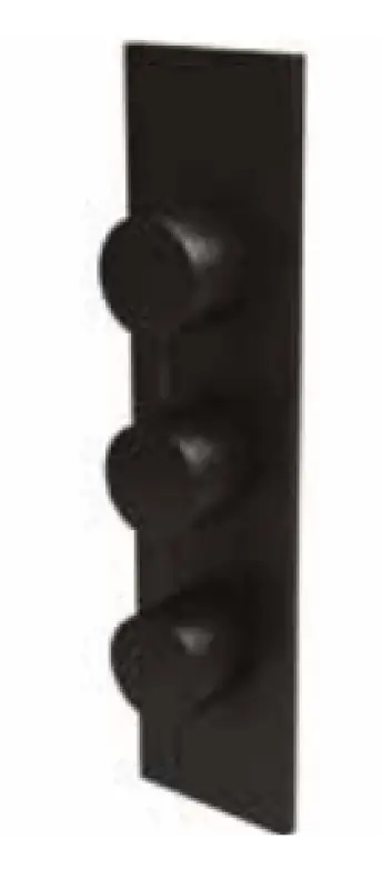 Waterevolution Flow vstavaný sprchový termostat s 2 uzatváracími ventilmi a zadnou doskou matná čierna 1208916252