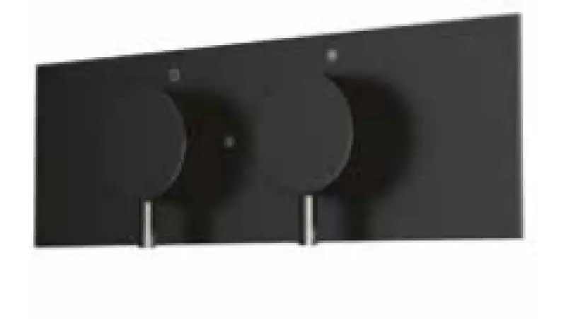 Waterevolution Flow vstavaný sprchový termostat s prepínačom a zadnou doskou matná čierna 1208916272