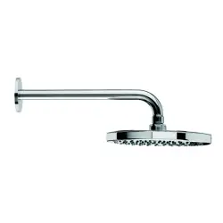 Waterevolution Flow hlavová sprcha 200 mm s nástenným pripojením Kartáčovaná mosadz T1641LE