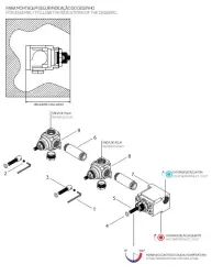 Waterevolution Flow vstavaná sprchová termostatická batéria s 2 uzatváracími ventilmi, brúsená mosadz 1208916452