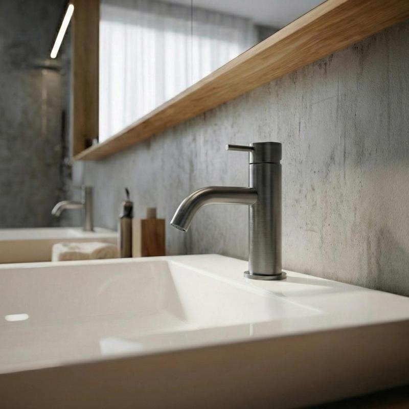 Waterevolution Flow umývadlová batéria PVD brúsený gun metal T110GME