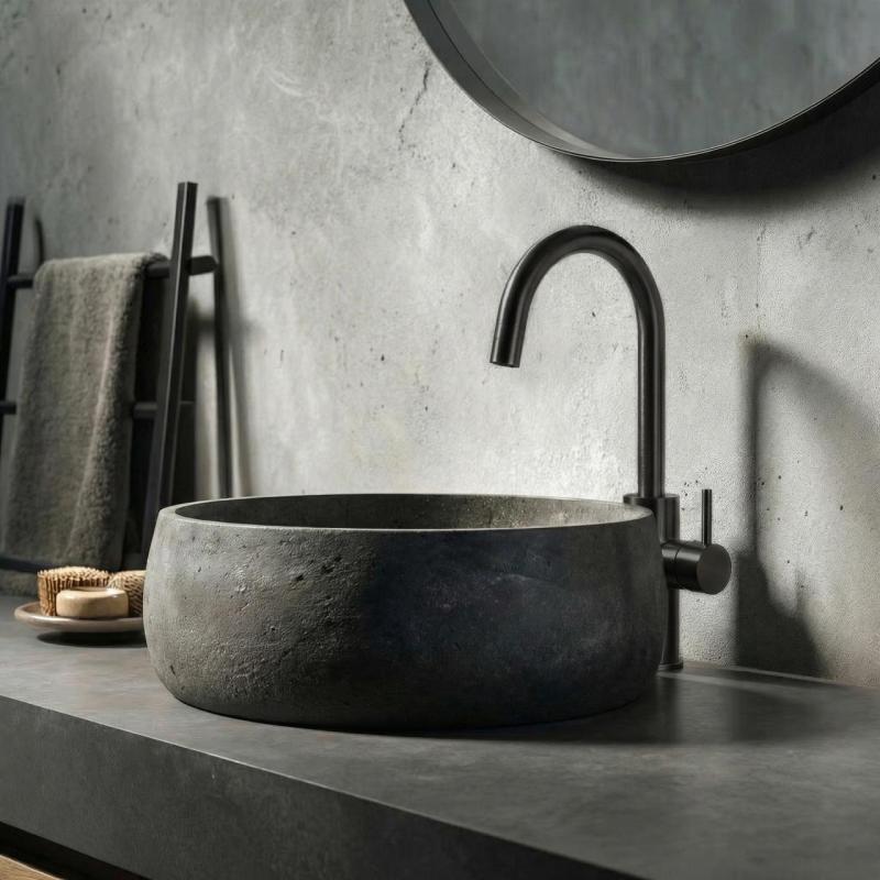 Waterevolution Flow umývadlová batéria vysoký model PVD gun metal T1121FUGME