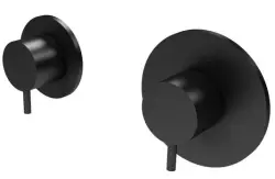 Waterevolution Flow vstavaný sprchový termostat s 1 prepínacím ventilom matná čierna 1208920978