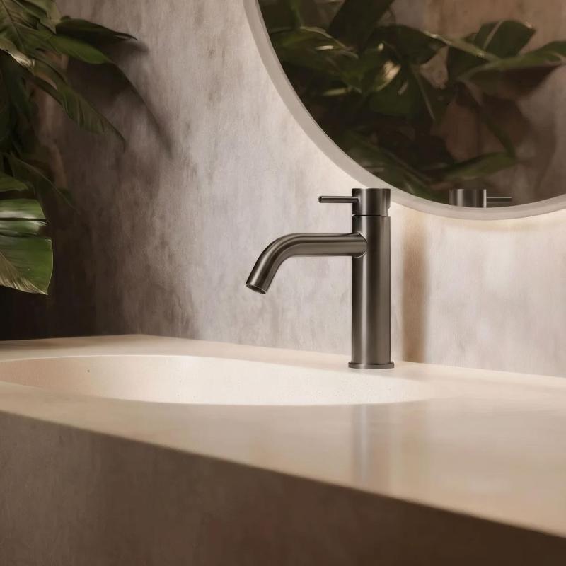 Waterevolution Flow umývadlová batéria PVD gun metal T1101AGME