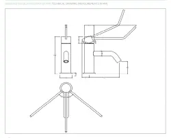 Waterevolution Flow umývadlová batéria vrátane click plug PVD Gun Metal T111GME