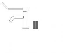 Waterevolution Flow umývadlová batéria vrátane click plug PVD Gun Metal T111GME