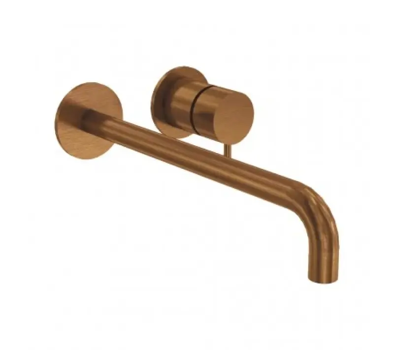 Waterevolution Flow Built-in Washbasin Faucet PVD Brushed Copper with 21 cm Spout T116BCPE-21