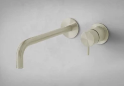 Waterevolution Flow vstavaná umývadlová batéria PVD Light Gold s výtokom 15cm T116WGE-15