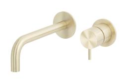 Waterevolution Flow Vstavaná batéria k umývadlu PVD biele zlato s výtokom 15 cm T116BWGE-15