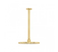 Waterevolution Flow hlavová sprcha 200 mm s pripojením na strop Light Gold T1642WGE