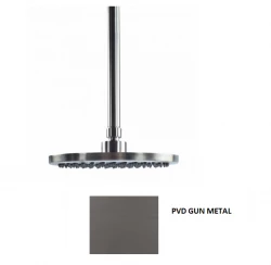 Waterevolution Flow hlavová sprcha 250 mm s pripojením na strop Gun Metal T1642GME