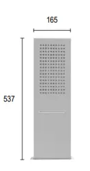 SB Square 316 Dažďová sprcha s nástenným pripojením a vodopádovou sprchou, kompletne z nehrdzavejúcej ocele 1208946755