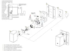 Waterevolution Flow vstavaný sprchový termostat s 2 výstupmi chróm T132TBB01 s TEC boxom